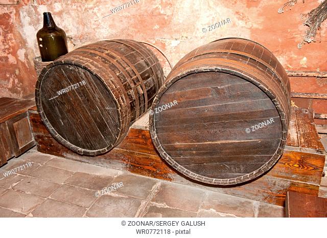 Cellar with casks