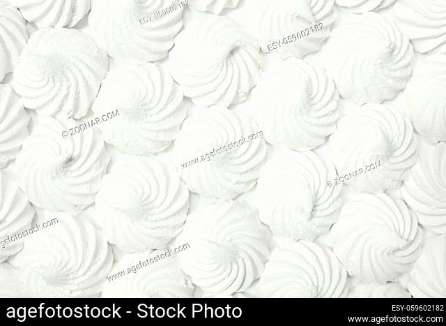 White background texture from set of marshmallow. High quality photo
