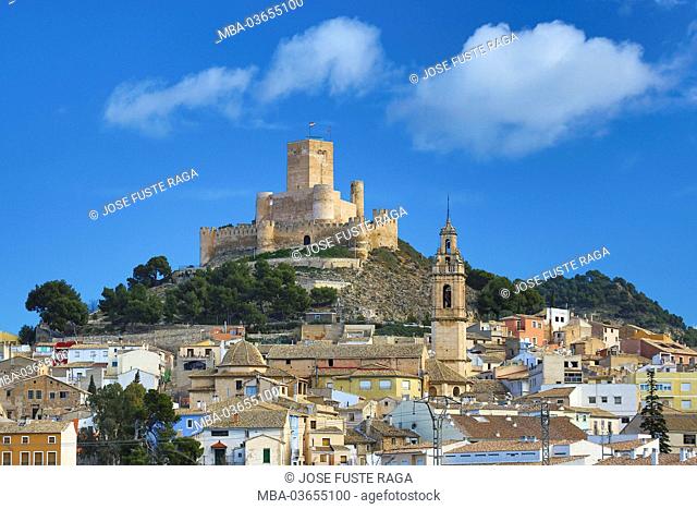Spain, region Valencia, province Alicante, Biar, castle of Biar, church
