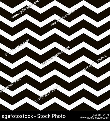 Seamless vintage zigzag chevron pattern. Triangular waves ornament. Textile print. Repeating geometric template. EPS 10 vector file