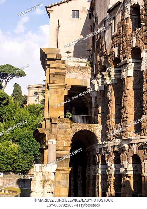 Theatre of Marcellus is an ancient open-air theatre in Rome, Italy, built in the closing years of the Roman Republic