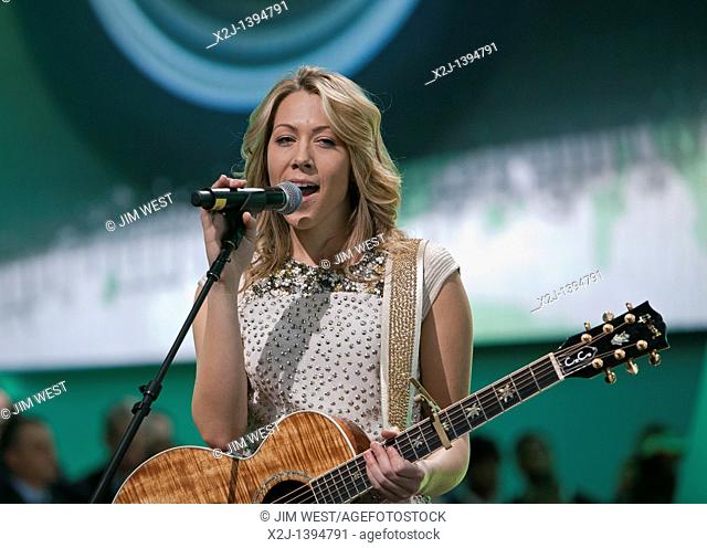 Detroit, Michigan - Colbie Caillat sings for Mercedes-Benz at the North American International Auto Show