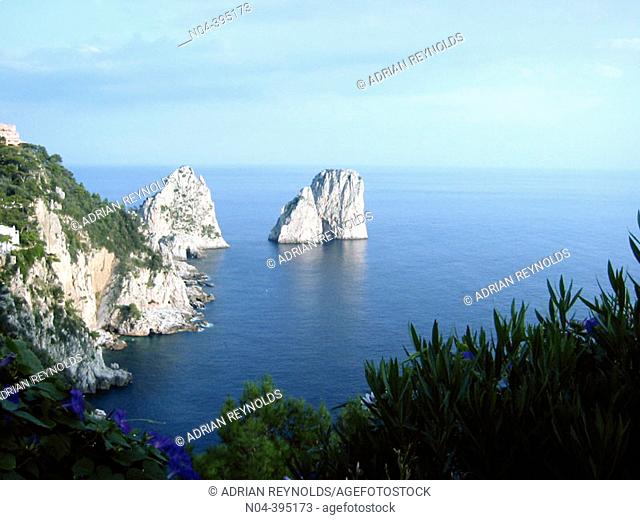 'Faraglioni' (cliffs), Capri Island. Italy