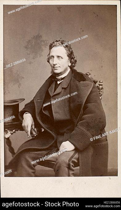 Portrait of the composer Carl Helsted (1818-1904). Creator: Photo studio J. Petersen & Co