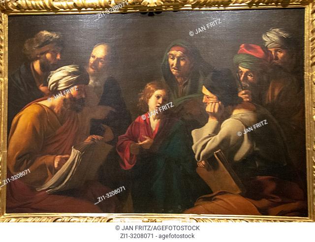 Christ among the doctors from Bartolomeo Manfredi