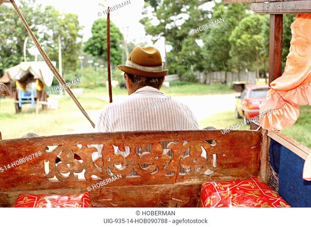 Inside Traditional Bullock Cart