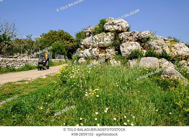 Talaiot des Racons, monumento arqueologico, Llubi, Mallorca, balearic islands, spain, europe