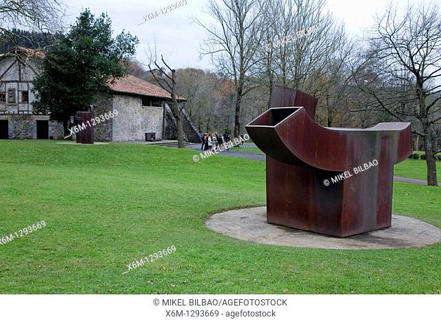 Sculptures in the garden  Chillida Leku Museum  Hernani, Guipuzkoa, Basque Country, Spain