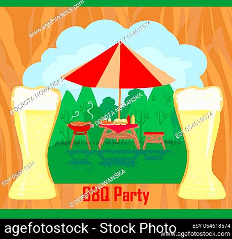 Barbecue Party Invitation card
