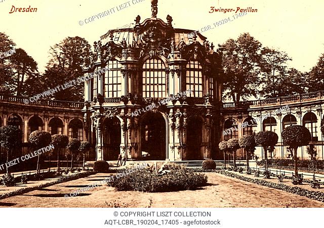 Bogengalerie (Zwinger, Dresden), Wallpavillon (Zwinger, 1915, Dresden, Zwinger, Pavillon, Germany