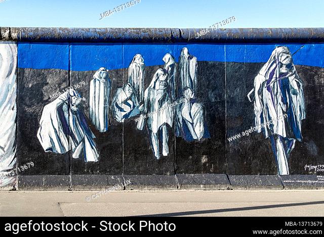 Berlin, East-Side-Gallery on the former Berlin Wall, art project, Ana Leonor, Portugal