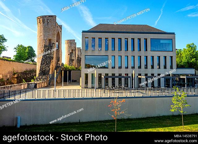 Rham Plateau with Senior Residence, Luxembourg City, Grand Duchy of Luxembourg, Europe