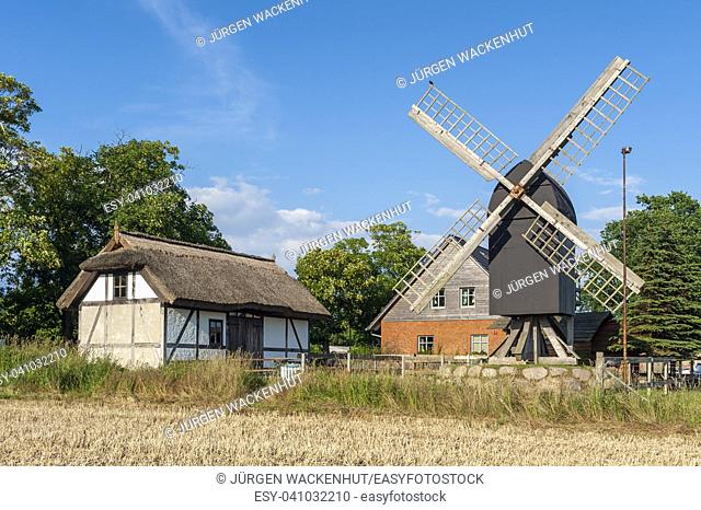 Grist mill in the part of town Altensien, Sellin, Ruegen, Mecklenburg-Vorpommern, Deutschland, Europe