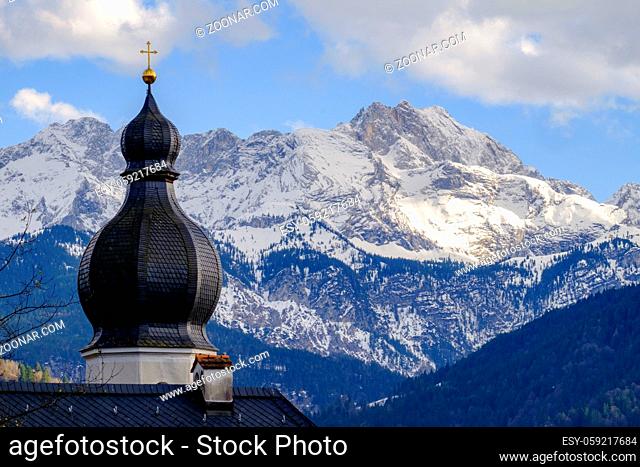 Landscape pictures Garmisch-Partenkirchen in spring
