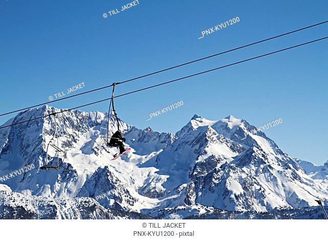 Ski lift, Courchevel, France