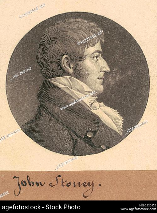 John Stoney, 1809. Creator: Charles Balthazar Julien Févret de Saint-Mémin