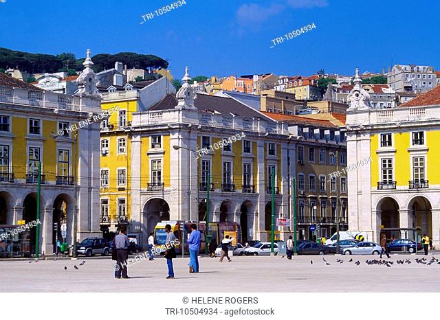 Lisbon Portugal Praca Do Comercio Square
