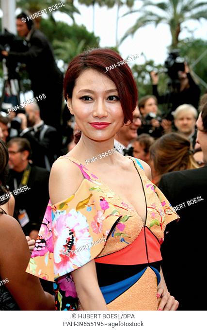 Chinese model and TV Presenter Li Siyu attends the premiere of ""Jeune Et Jolie"" during the 66th Cannes International Film Festival at Palais des Festivals in...