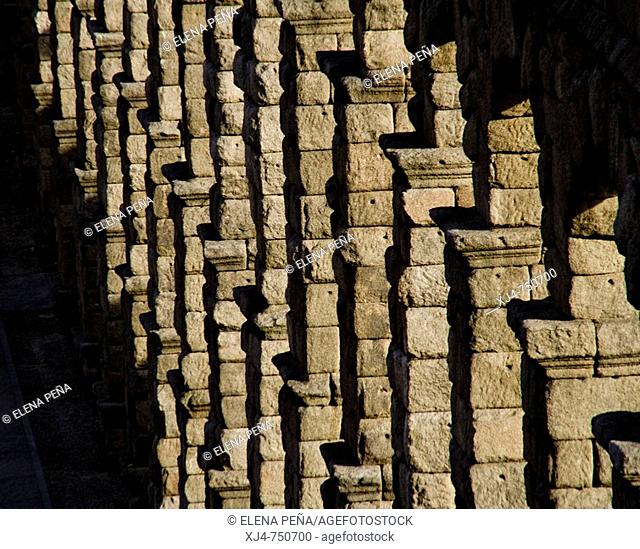 Roman aqueduct, Segovia. Castilla-Leon, Spain