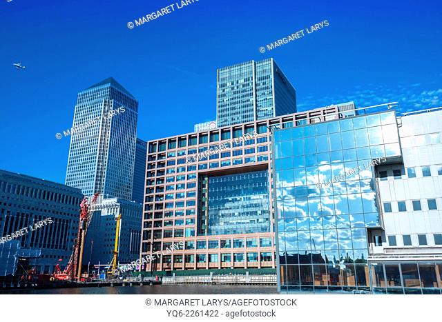 Modern architecture, Canary Warf, Docklands, London, England