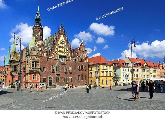 Wroclaw Marketplace and the Old Town Hall , Poland