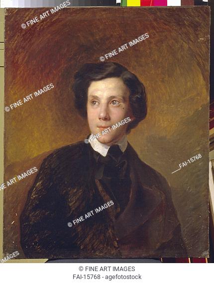 Portrait of Alexander Ageevich Abaza (1821–1895). Briullov, Karl Pavlovich (1799-1852). Oil on canvas. Romanticism. 1850