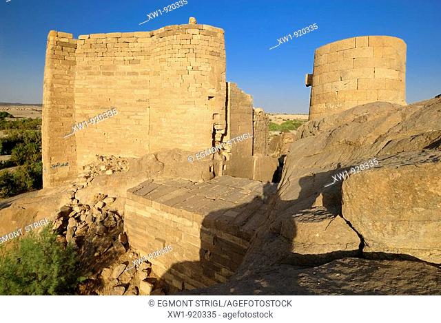 southern watergate of the antique dam of Marib on the Incense Route, Yemen, Arabia, West asia