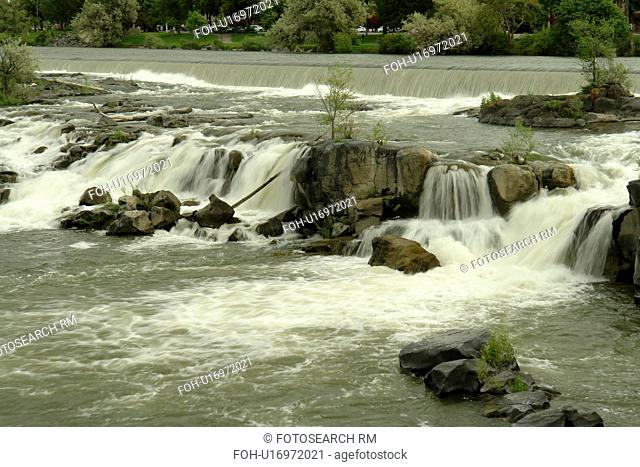 Idaho Falls, ID, Idaho, Idaho Falls, Snake River, waterfalls