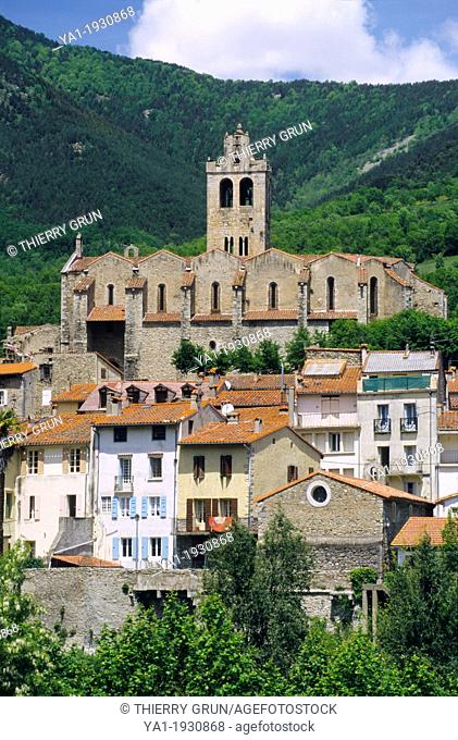 Saint Juste et Sainte Ruffine church of Prats de Mollo la Preste, Eastern Pyrenees, Languedoc-Roussillon, France