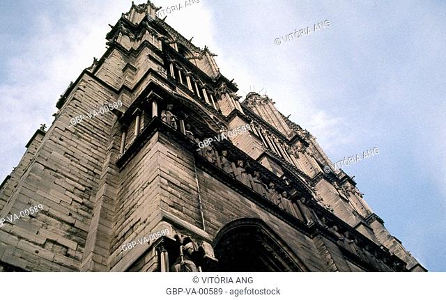 Notre Dame; Gothic architecture; details; Paris; France