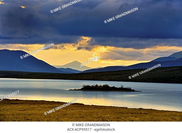 Northern lake and Ogilvie Mountains along the Dempster Highway (between KM 105-160) Dempster Highway Yukon Canada
