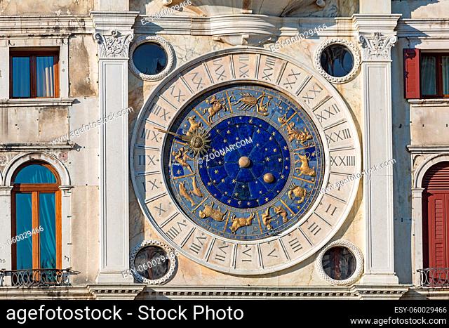 Zodiac Clock San Marco in Venice Italy