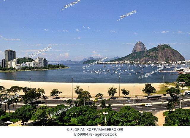 Sugarloaf Mountain, Botafogo Bay, Rio de Janeiro, Brazil, South America