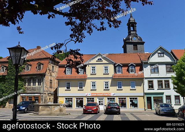 Market Square, Bad Blankenburg, Thuringia, Germany, Europe