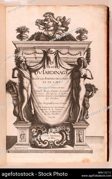Traité du Jardinage selon les Raisons de la Nature et de l'Art. Artist: Possibly by Michel van Lochom (Flemish, Antwerp 1601-1647 Paris); Author: Written by...
