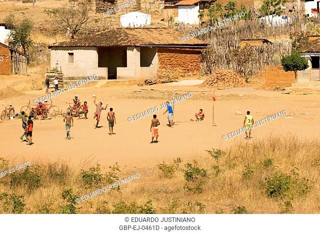 People Playing Soccer, Caracol, Piauí, Brazil