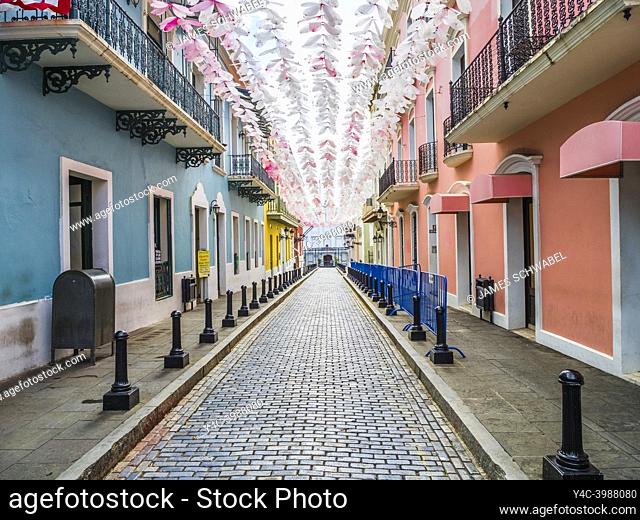 La Fortaleza, street in Old San Juan Puerto Rico