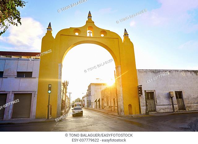 Merida Arco del Puente bridge Arch in Yucatan Mexico