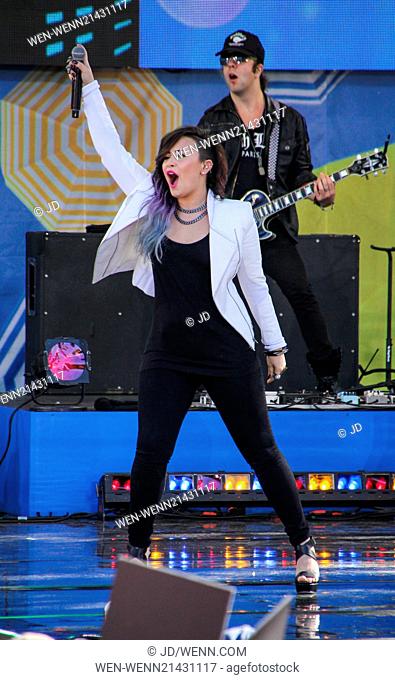 Demi Lovato performs on ABC's 'Good Morning America' as part of their Fun in the Sun Summer Concert Series in Central Park Featuring: Demi Lovato Where: New...