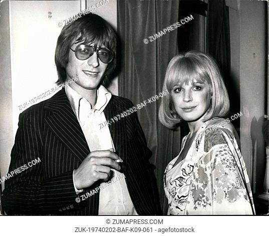Feb. 02, 1974 - Marianne Faithfull Engaged: It was announced today that Marianne Faithfull has become engaged to Oliver Musker