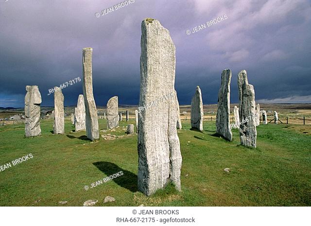 Callanish Standing Stones, Isle of Lewis, Outer Hebrides, Western Isles, Scotland, United Kingdom, Europe