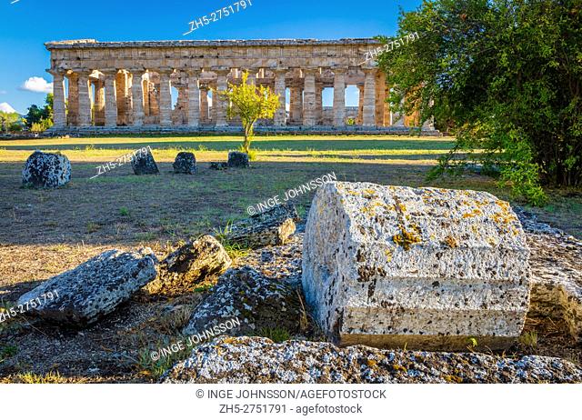 Paestum was a major ancient Greek city on the coast of the Tyrrhenian Sea in Magna Graecia (southern Italy). The ruins of Paestum are famous for their three...
