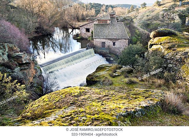 Cubeta mill at the Cega river in La Velilla de Pedraza Segovia Castilla León Spain