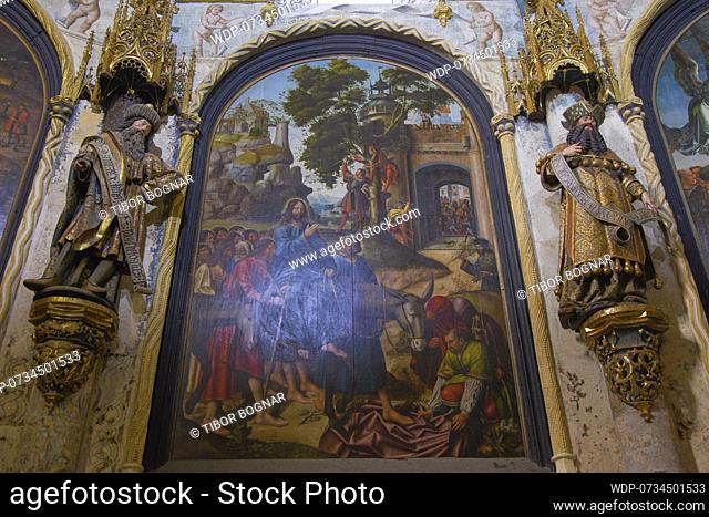 Portugal, Tomar, Convent of Christ, Charola, Rotunda, Round Church, , Credit:Tibor Bognar / Avalon