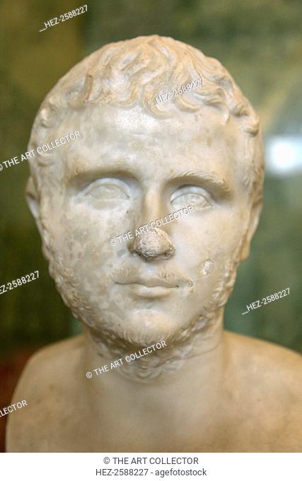 Portrait of the Roman Emperor Gallienus, 3rd century. Gallienus (c218-268) was Emperor with his father, Valerian, from 253 until 260