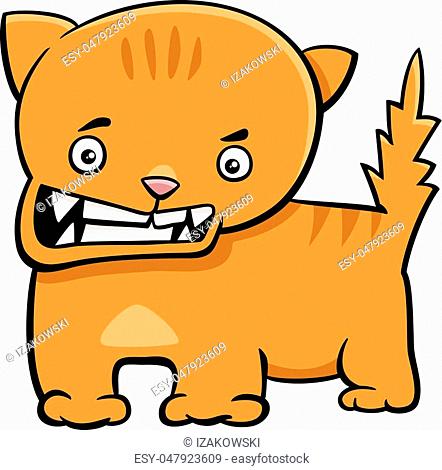 Angry cat cartoon Stock Photos and Images | agefotostock