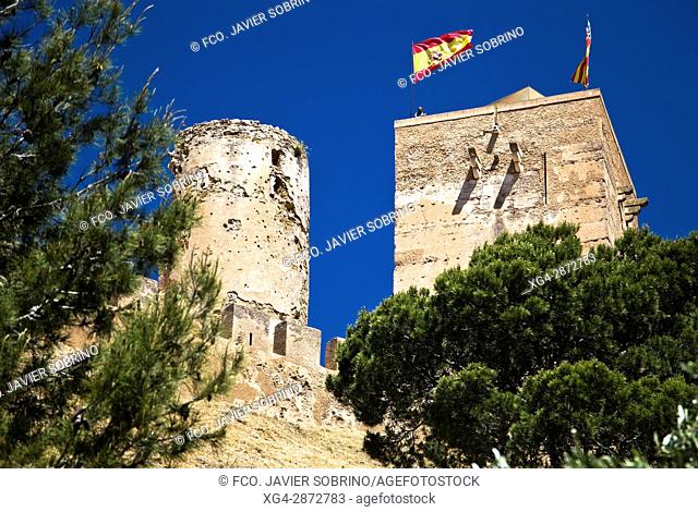 Castillo de Biar. Comarca del Alto Vinalopó. Alicante. Comunidad Valenciana. España. Europa