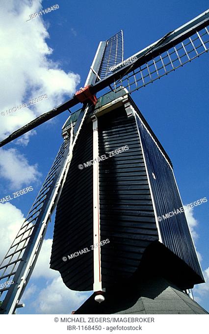 Gristmill De Put, replica of a former windmill, Galgewater, Leiden, province of South Holland, Zuid-Holland, Netherlands, Benelux, Europe