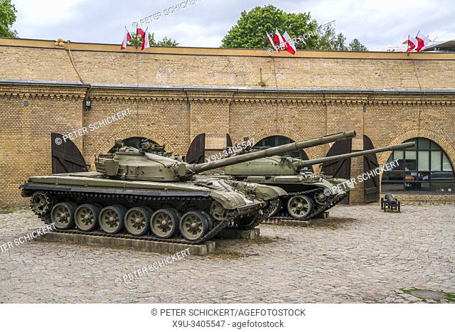 Tanks in front of the military museum at Citadel Park, Poznan, Poland, Europe