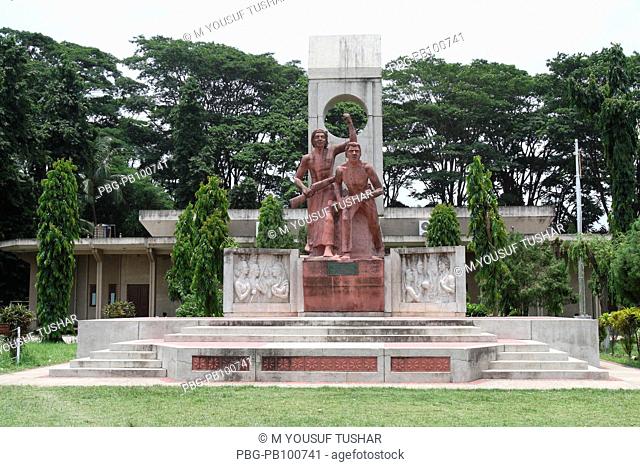 A sculpture commemorating the Liberation War of 1971, in Rajshahi University, in Rajshahi, Bangladesh July 18, 2007